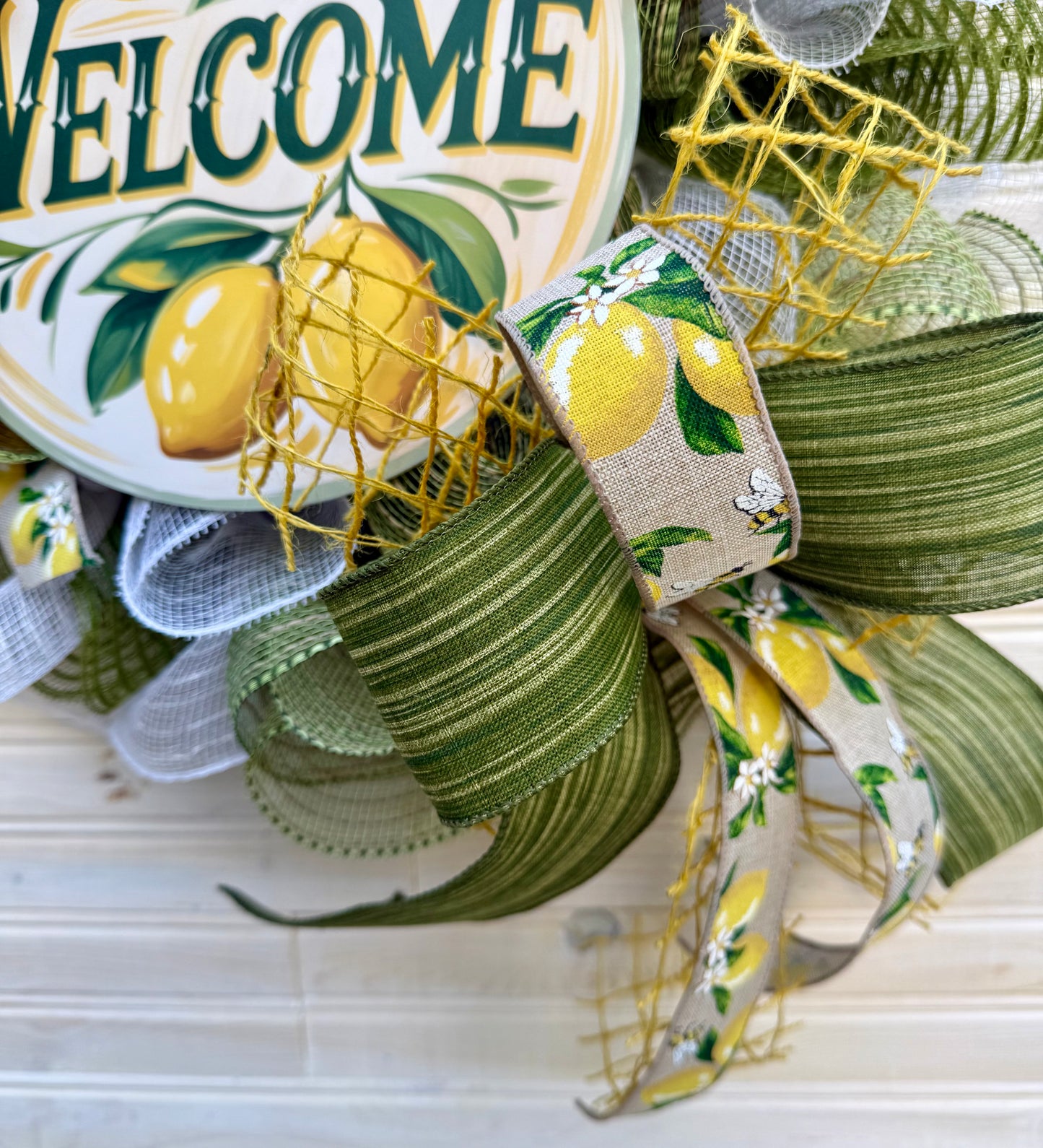 Summer Lemon Door Decor