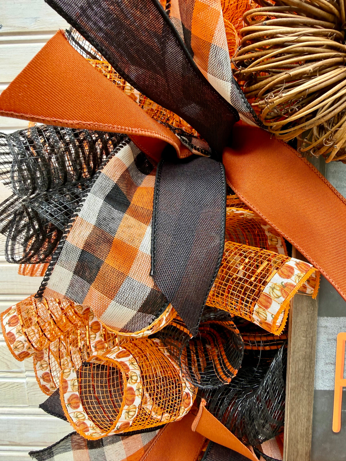 Welcome to Our Patch Fall Wreath | Handmade Pumpkin Patch Door Decor