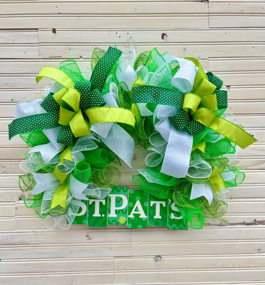 St. Patrick’s Day Rainbow-Shaped Wreath