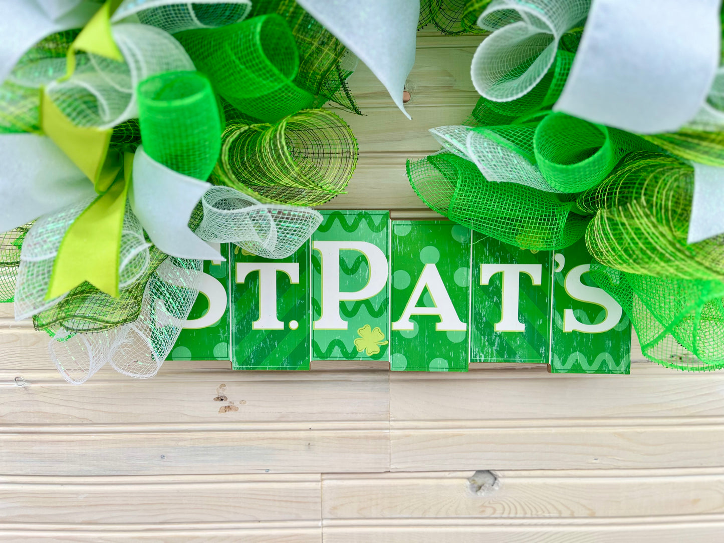 St. Patrick’s Day Rainbow-Shaped Wreath