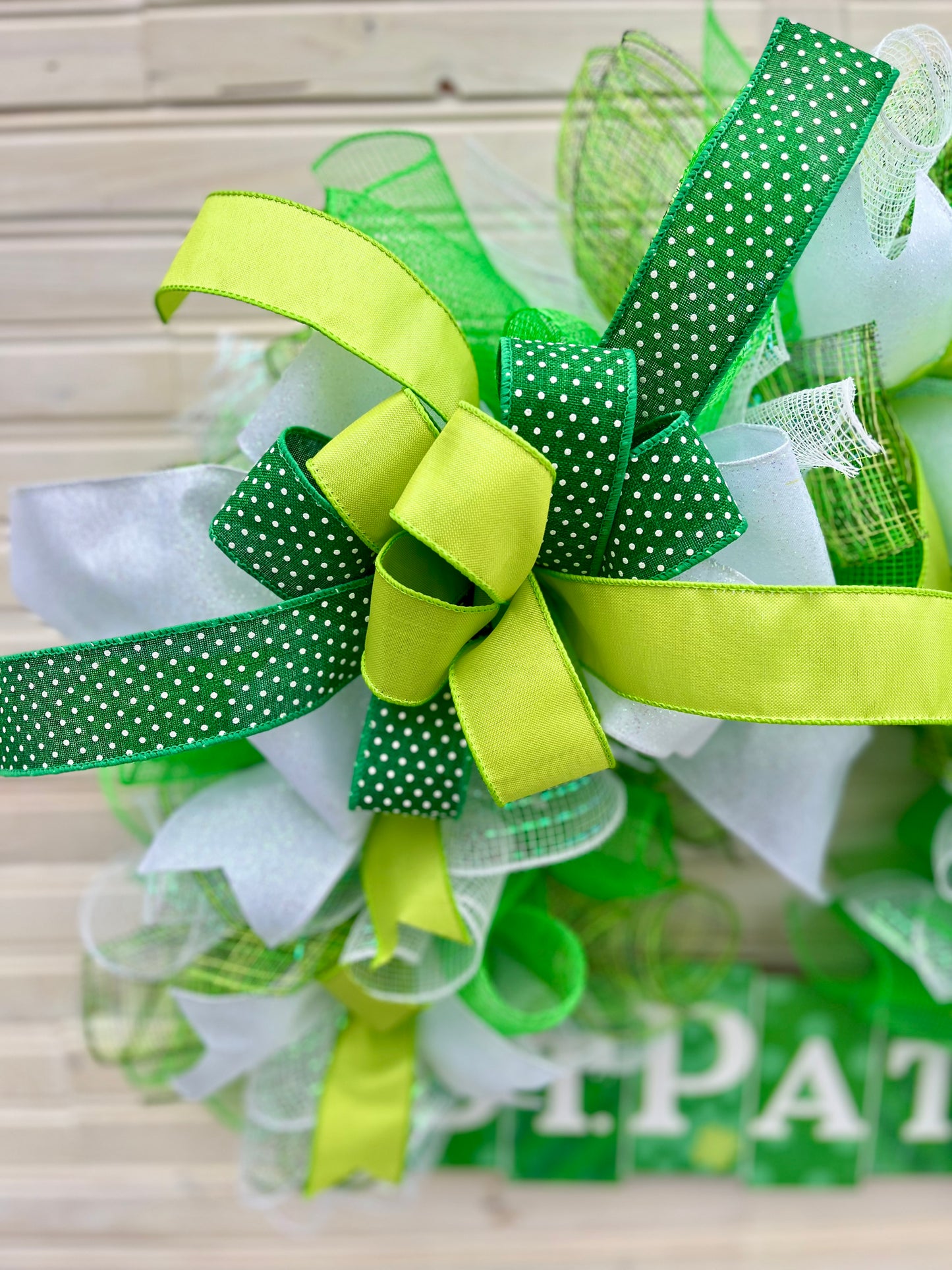 St. Patrick’s Day Rainbow-Shaped Wreath