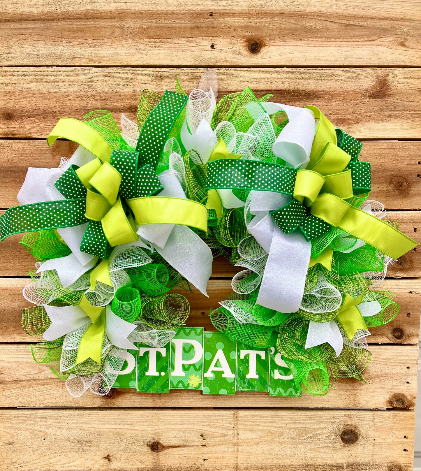 St. Patrick’s Day Rainbow-Shaped Wreath